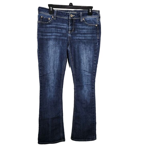 Maurices Womens Jeans Size 9/10 Reg Blue Denim Mid Rise Stretch Straight Leg - Picture 1 of 8